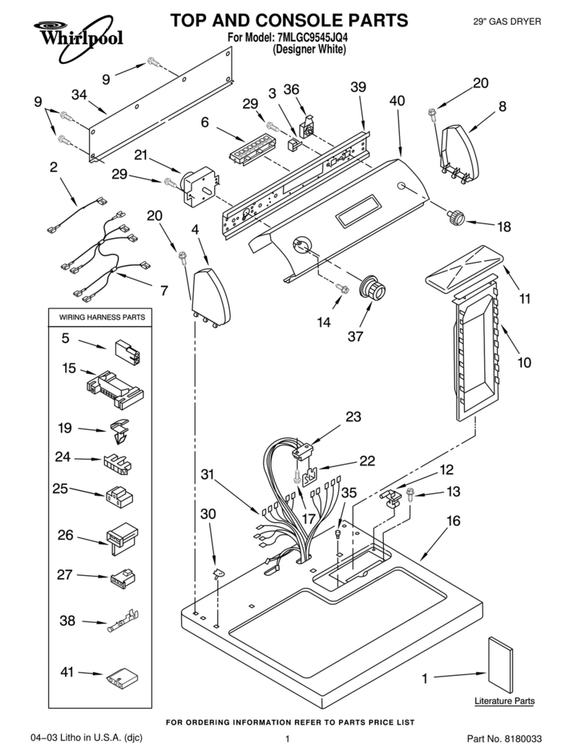 Whirlpool 7MLGC9545JQ4 User manual