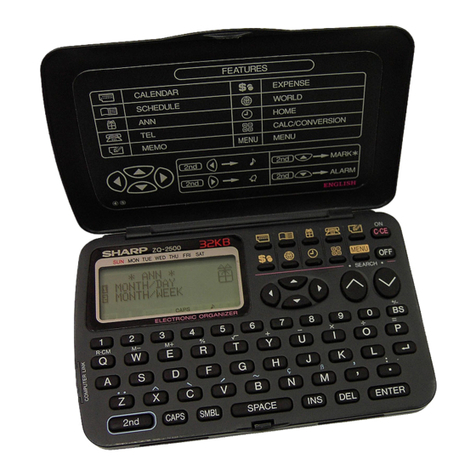 Sharp ZQ-2500 User manual