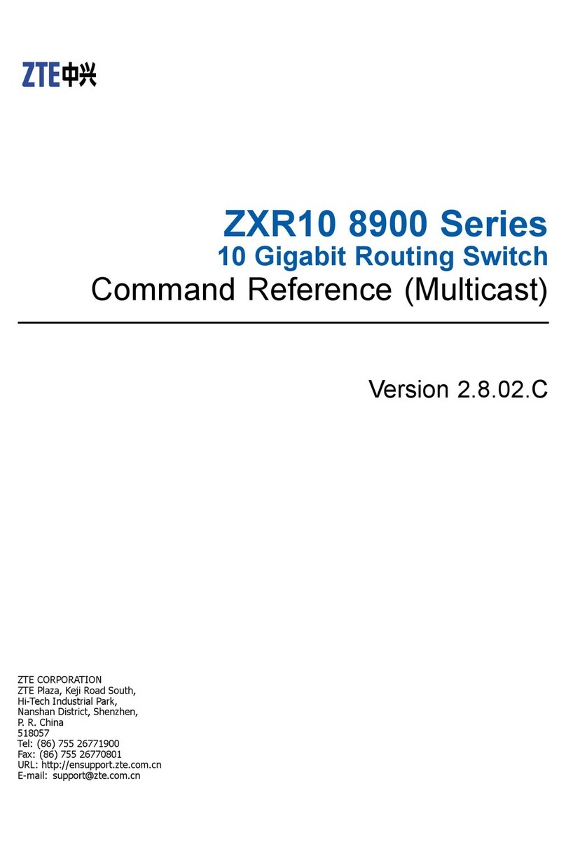 Zte ZXR10 8900 Series Command reference