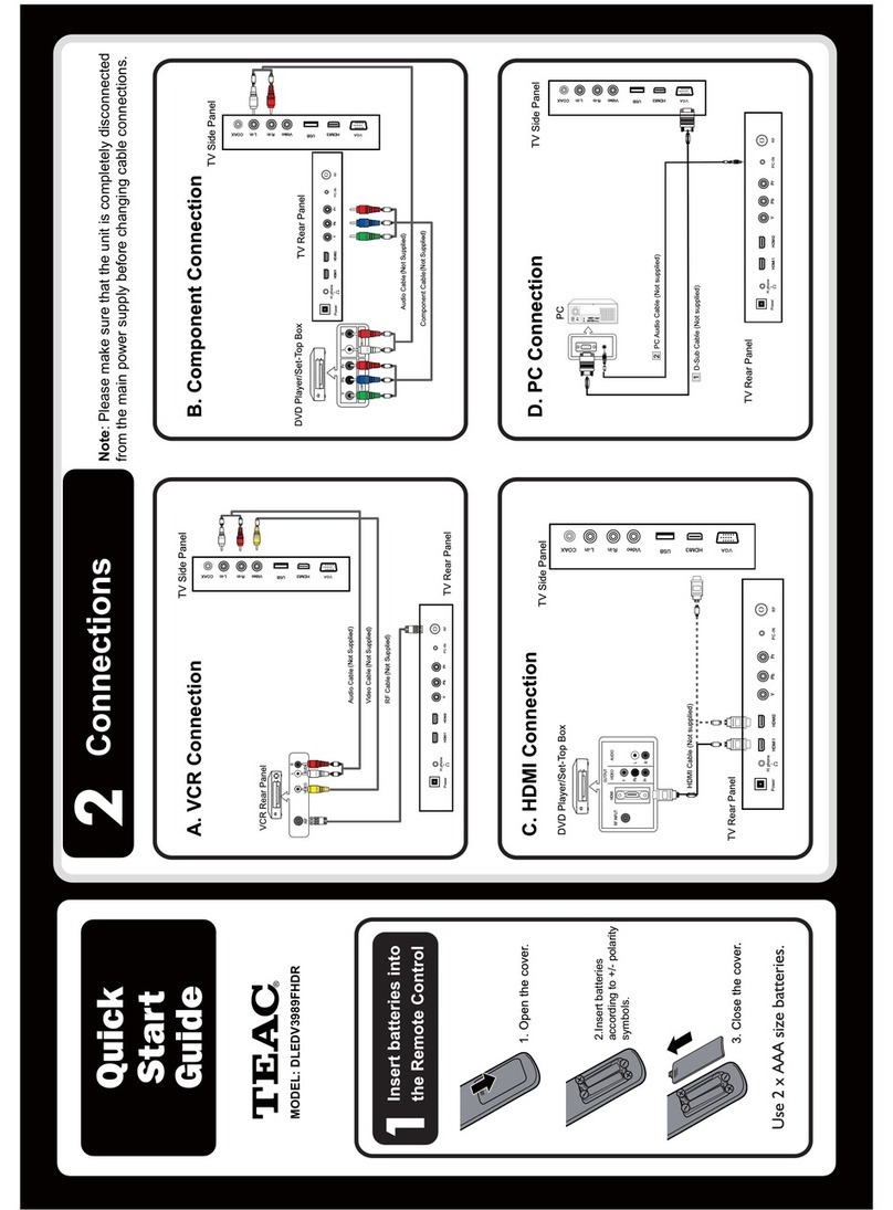 Teac DLEDV3989FHDR User manual