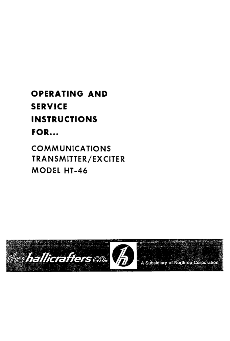 Hallicrafters HT-46 Operating and service instructions