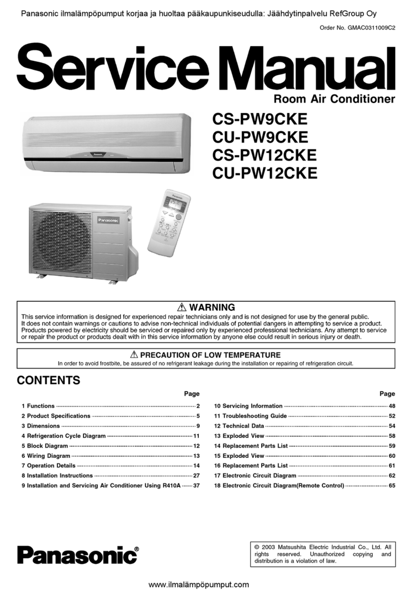 Panasonic CS-PW9CKE User manual