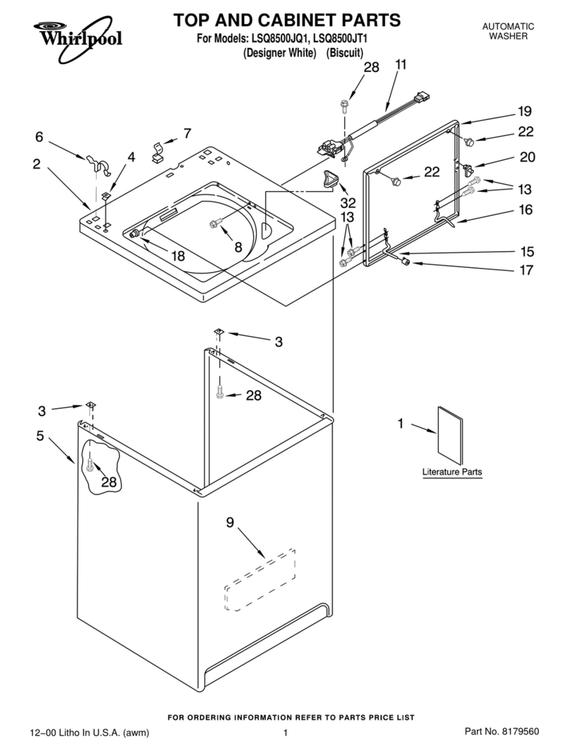 Whirlpool LSQ8500JQ1 parts list