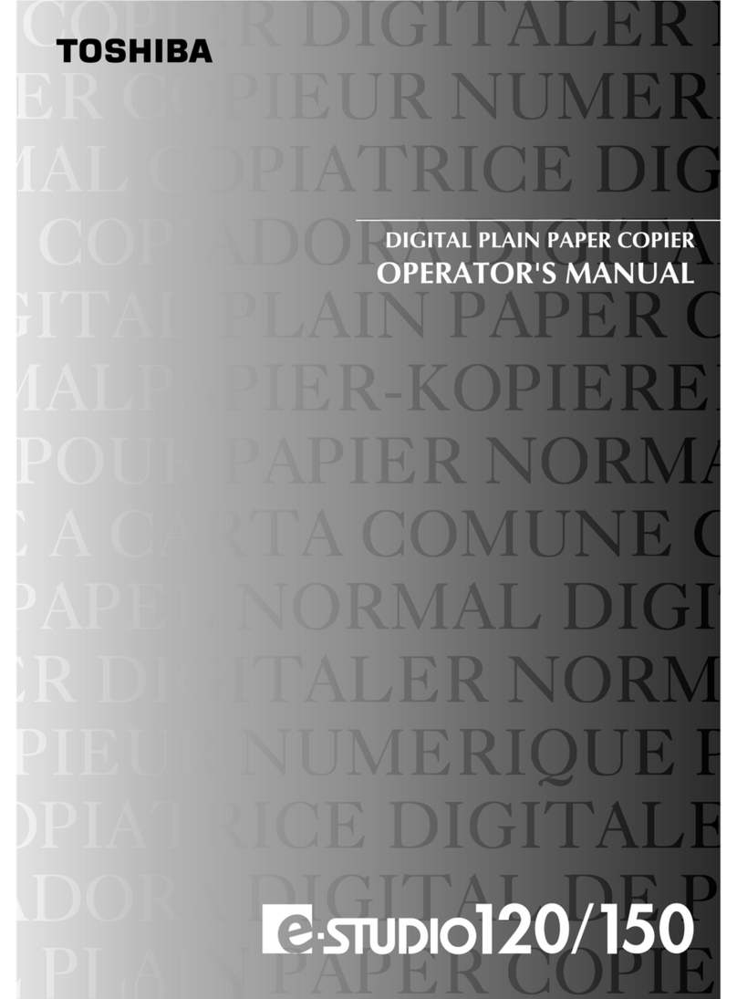 Toshiba e-studio120 Operator's manual
