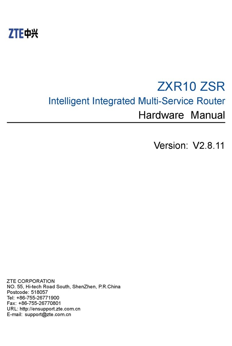 Zte ZXR10 ZSR User manual