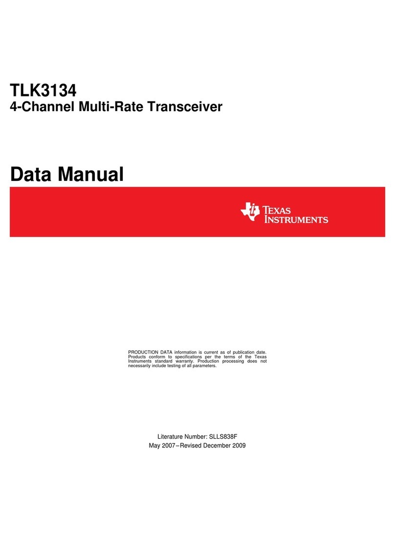 Texas Instruments TLK3134 XAUI Installation and user guide