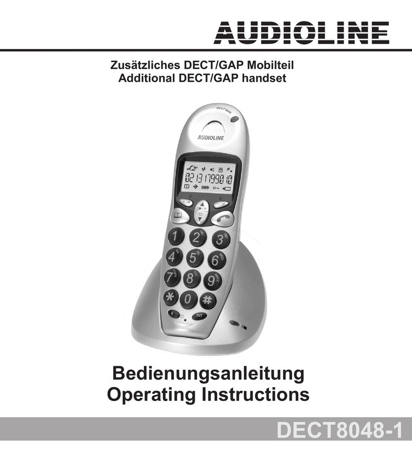 AUDIOLINE DECT8048-1 operating instructions