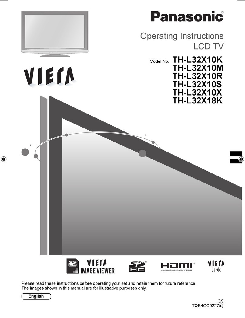 Panasonic Viera TH-L32X10K User manual