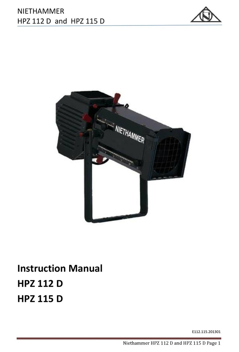 Niethammer HPZ 112 D User manual