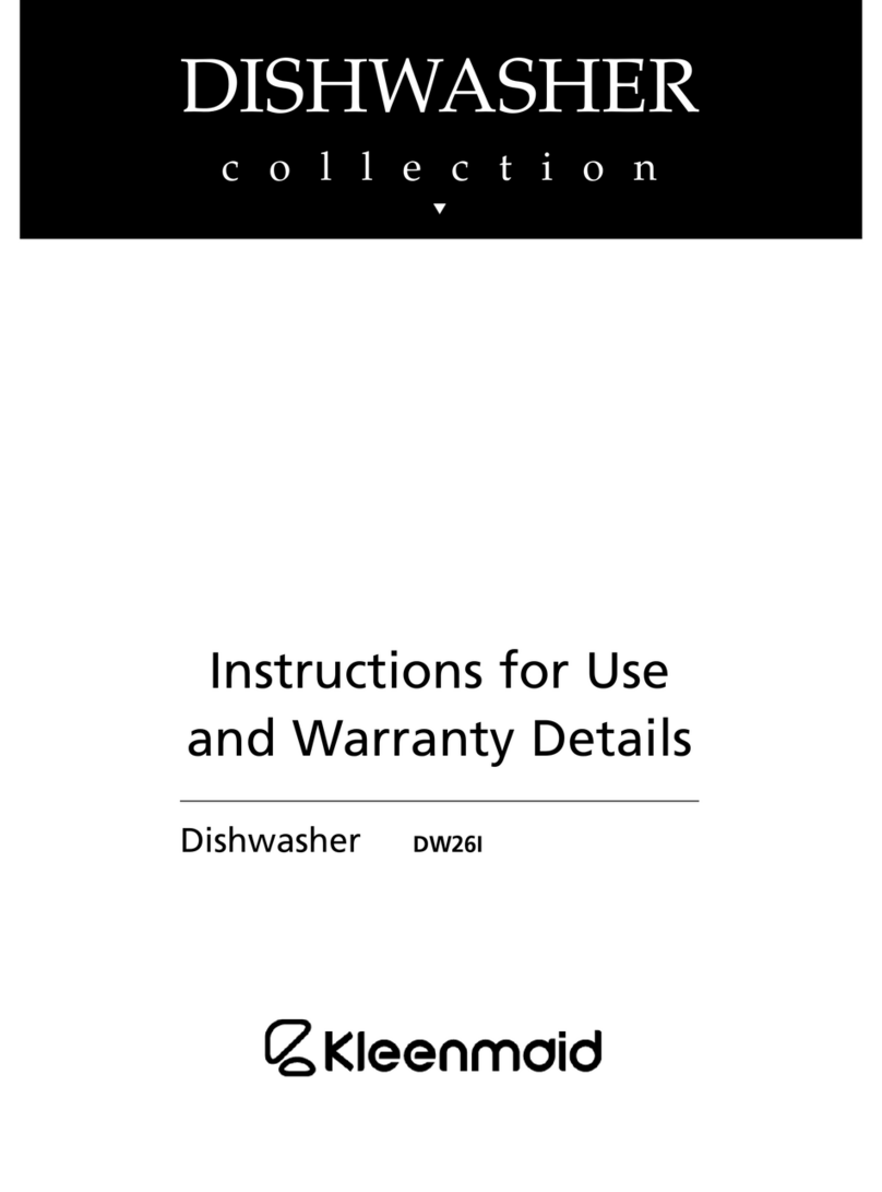 Kleenmaid DW26I Instructions for use