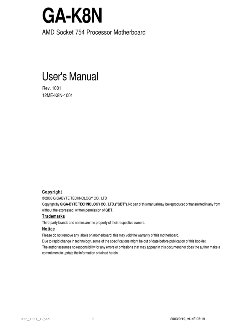 Gigabyte GA-K8N Ultra-SLI user manual