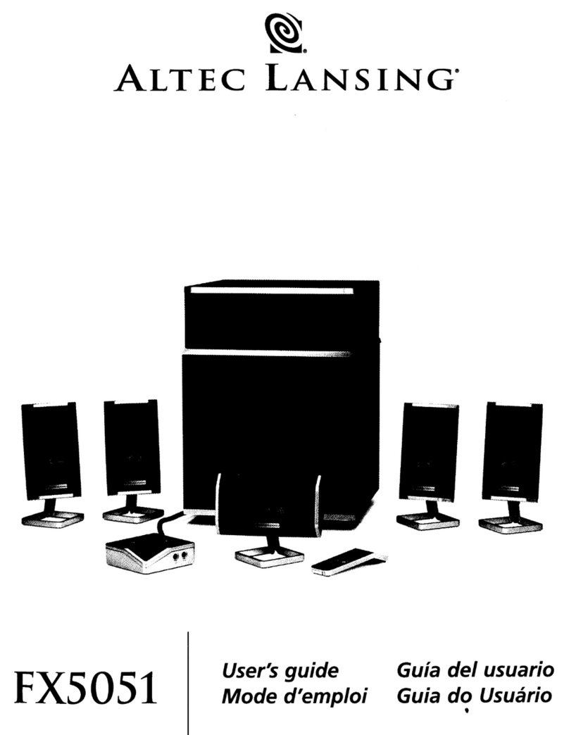 Altec Lansing FXS051 user guide