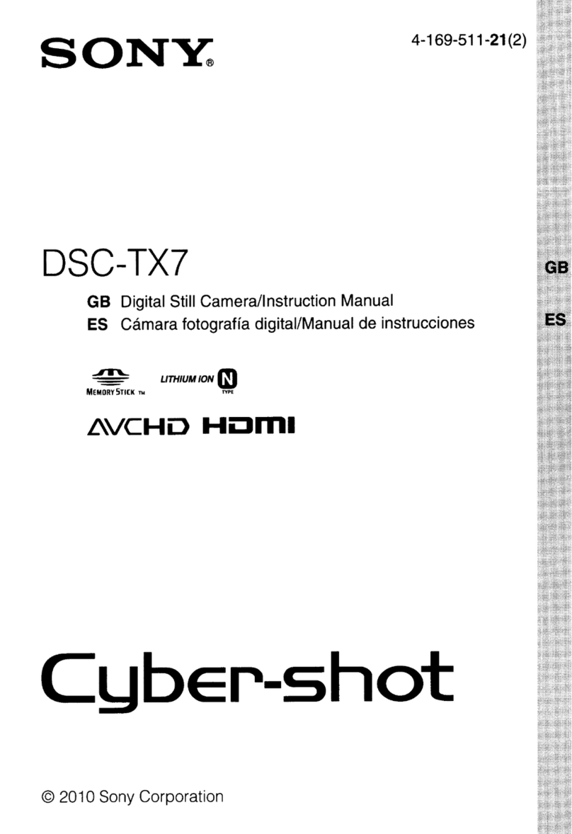 Sony DSC-TX7 - Cyber-shot Digital Still Camera User manual Sony DSC-TX7 - Cyber-shot Digital Still Camera User manual