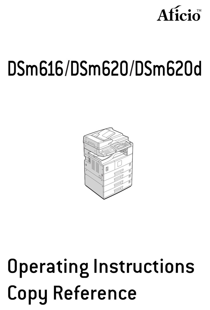 Ricoh Aficio DSm616 User manual