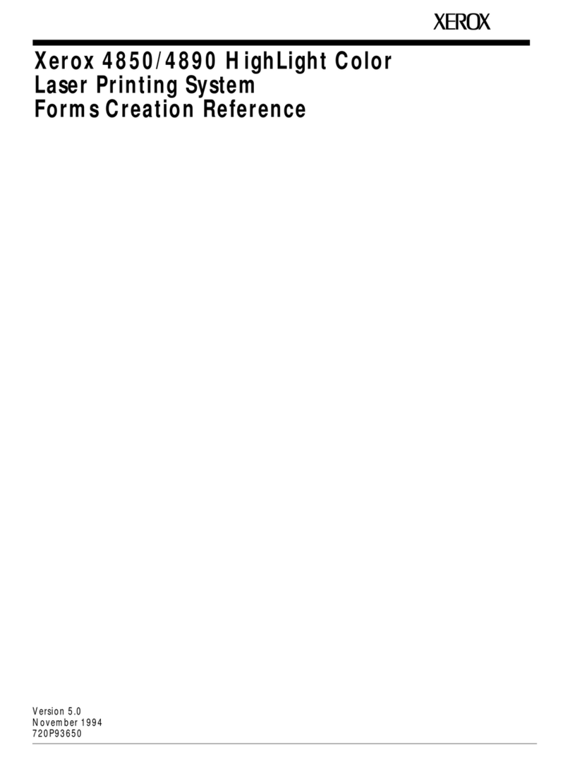 Xerox DocuPrint 4850 Service manual