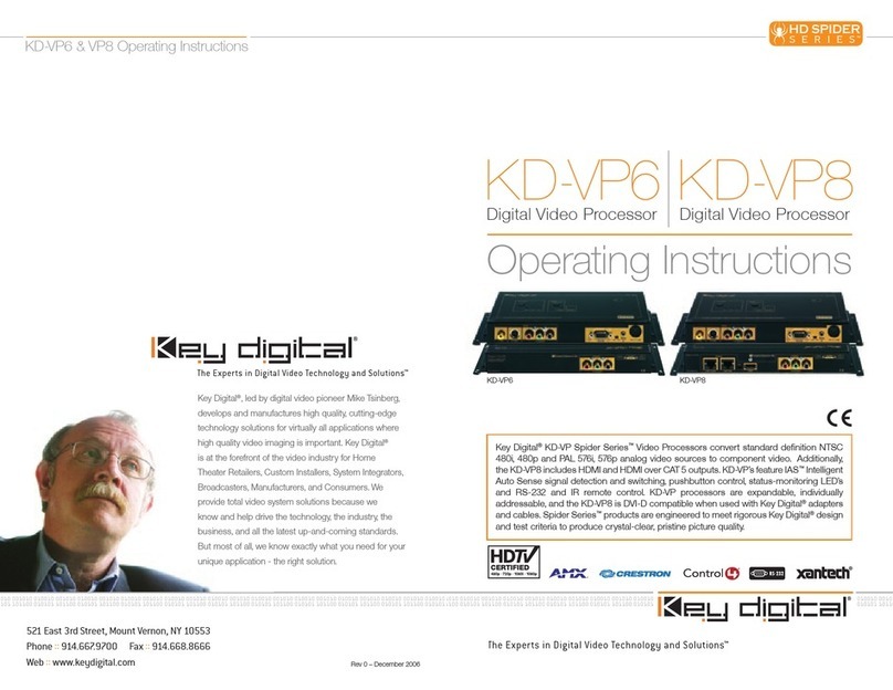 Key Digital KD-VP6 User manual Key Digital KD-VP6 User manual