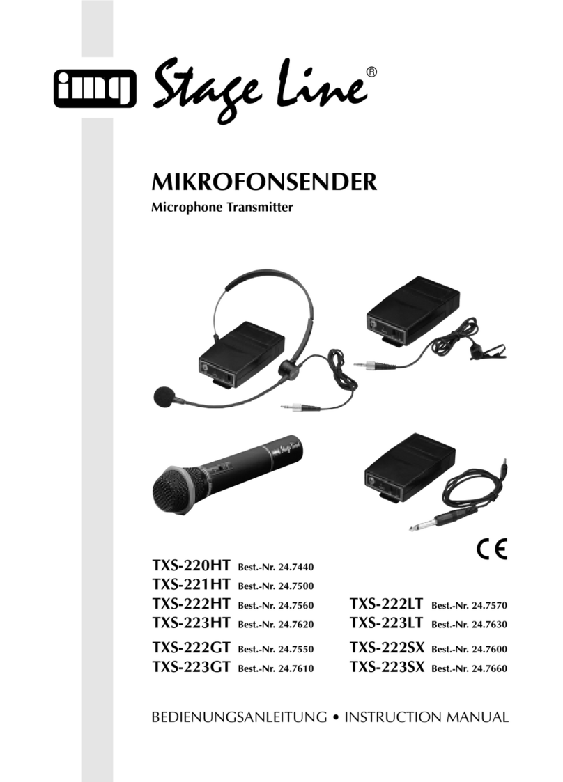 IMG STAGE LINE TXS-220HT instruction manual