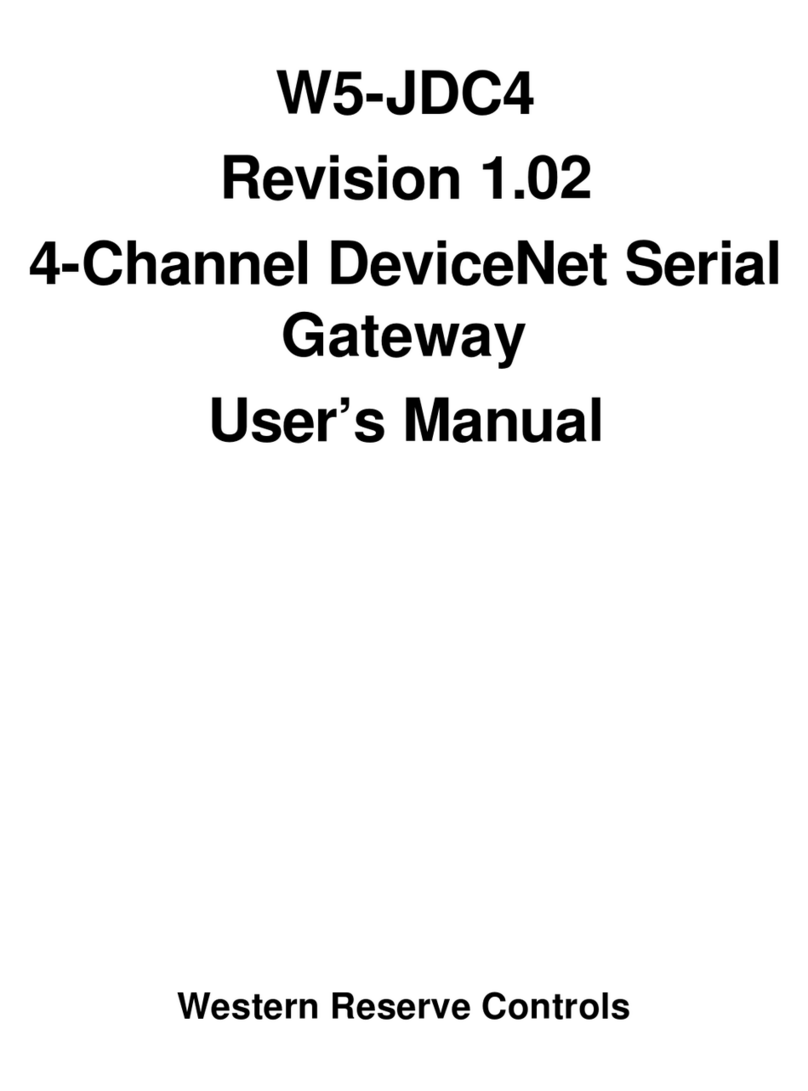 Western Reserve Controls W5-JDC4 user manual