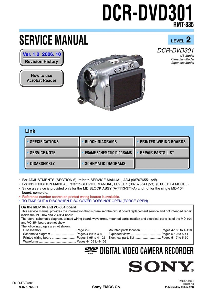 Sony Handycam DCR-DVD301 User manual