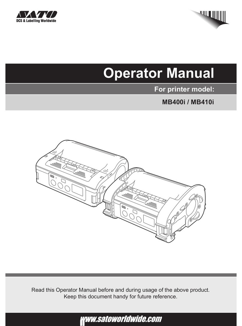 SATO MB400I User manual