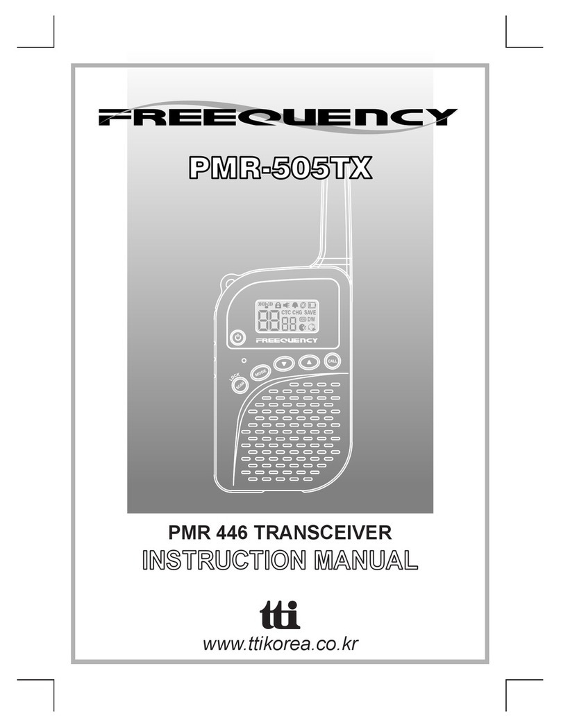 Freequency PMR-505TX instruction manual