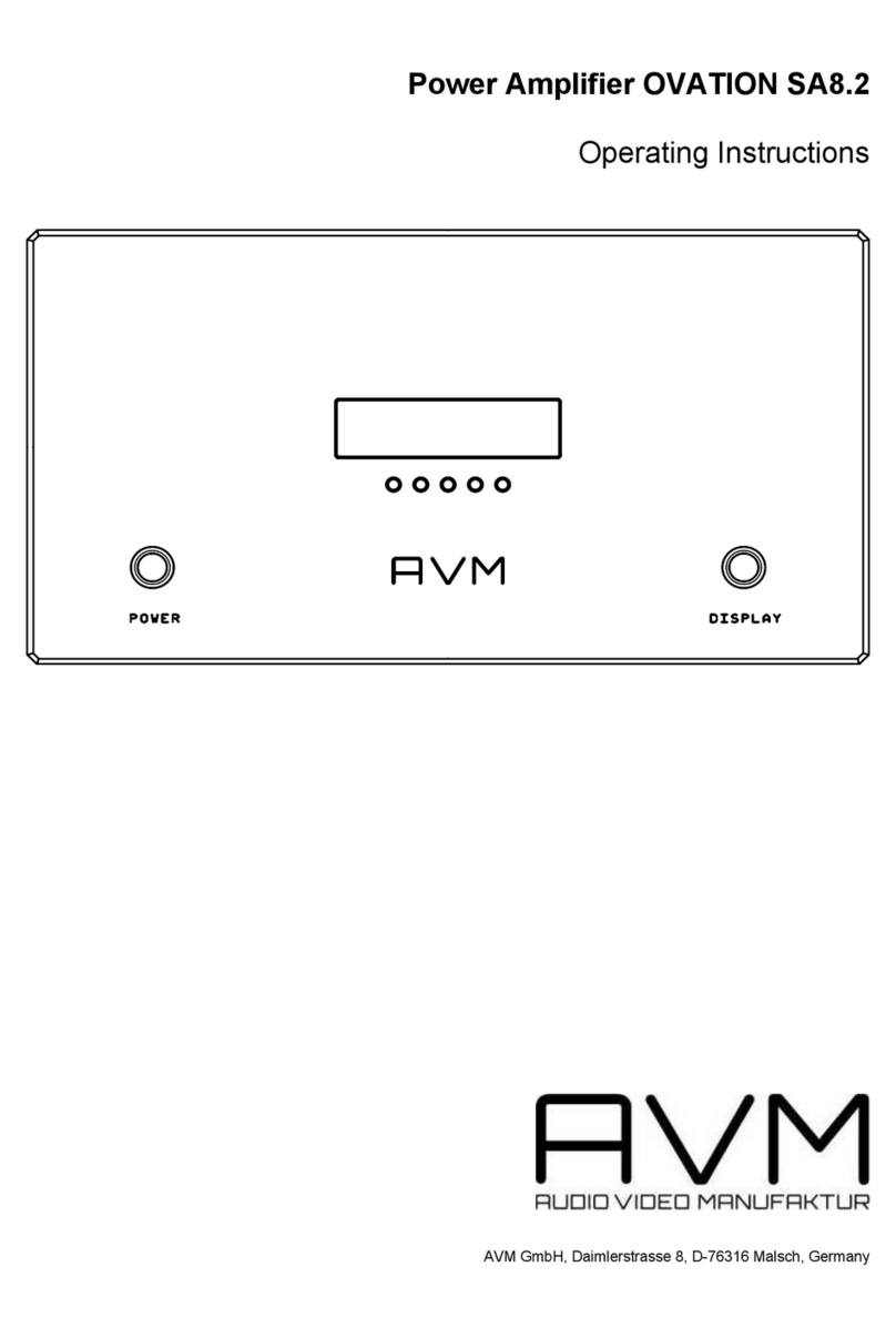 AVM OVATION SA8.2 User manual