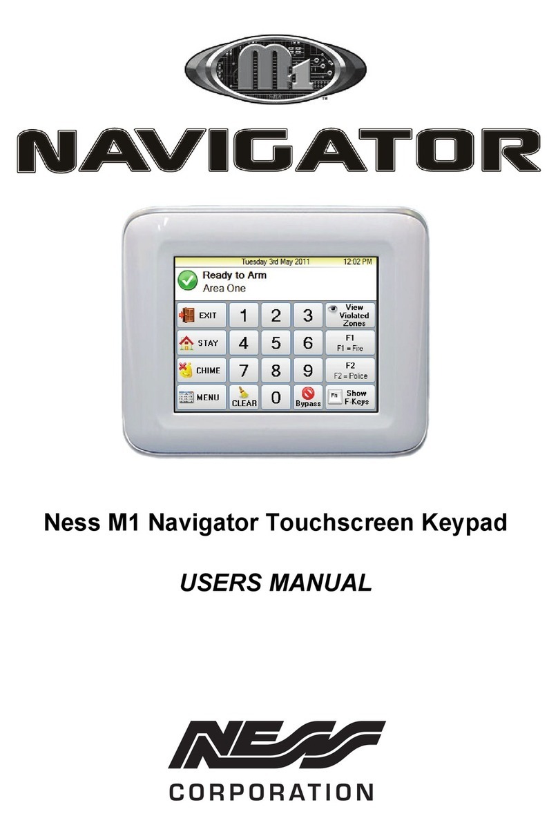 Ness M1 Navigator user manual