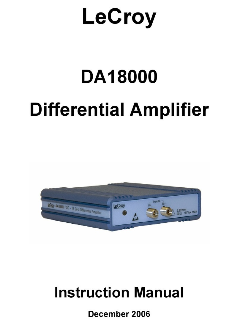 LeCroy DA18000 instruction manual