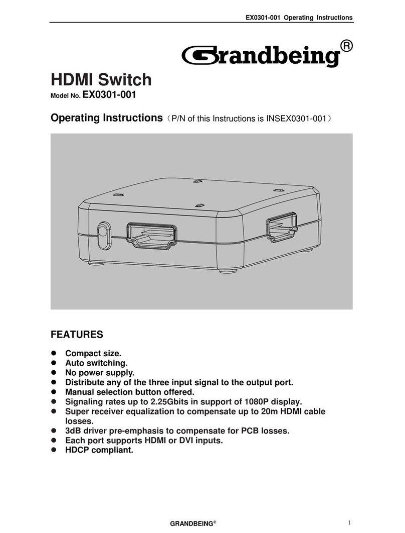 Grandbeing EX0301-001 operating instructions
