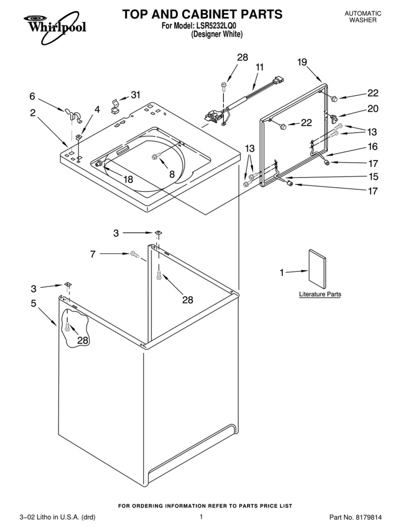 Whirlpool LSR5232LQ0 parts list