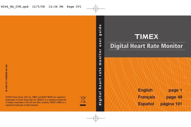 Timex Digital Heart Rate Monitor User manual