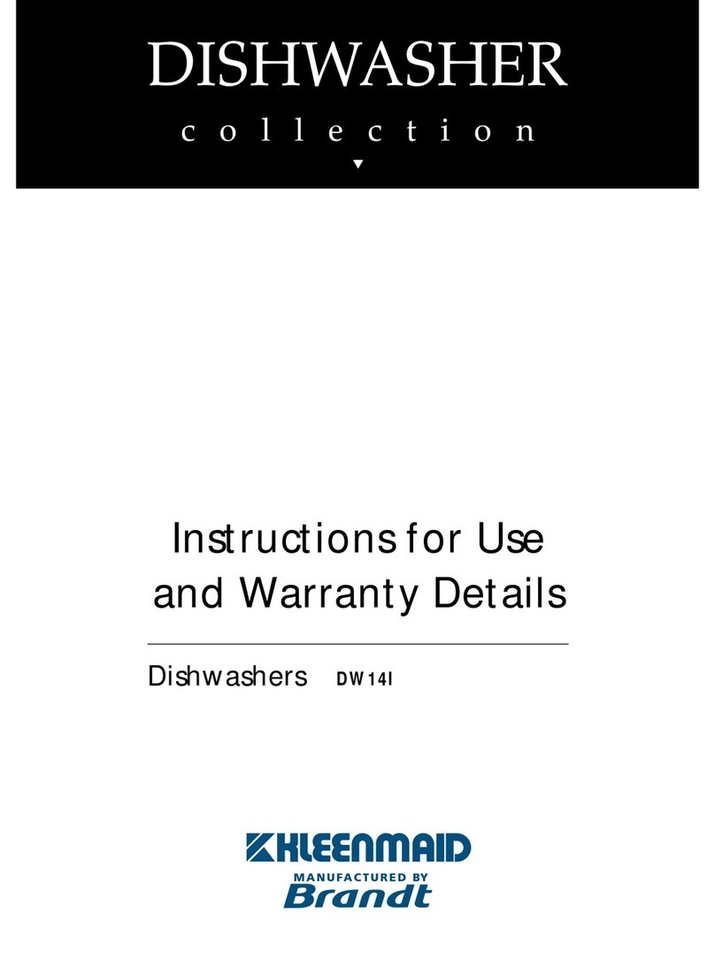 Kleenmaid ST GEORGE DW14I User manual