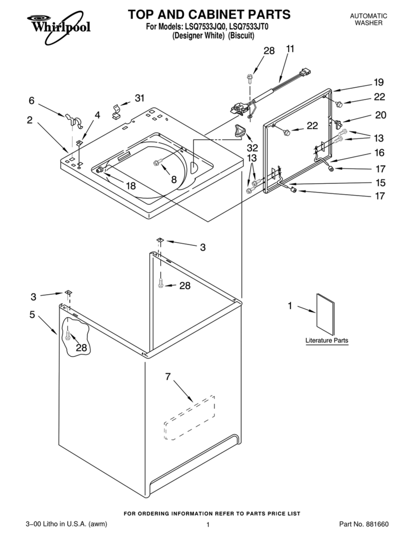 Whirlpool LSQ7533JQ0 User manual