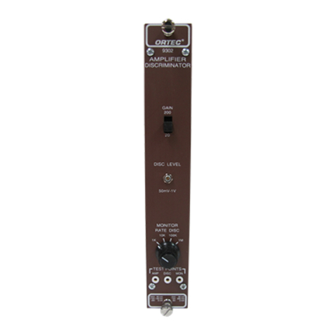 ORTEC 9302 Operating and service manual