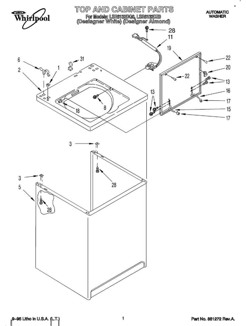 Whirlpool LSR6132DQ0 parts list