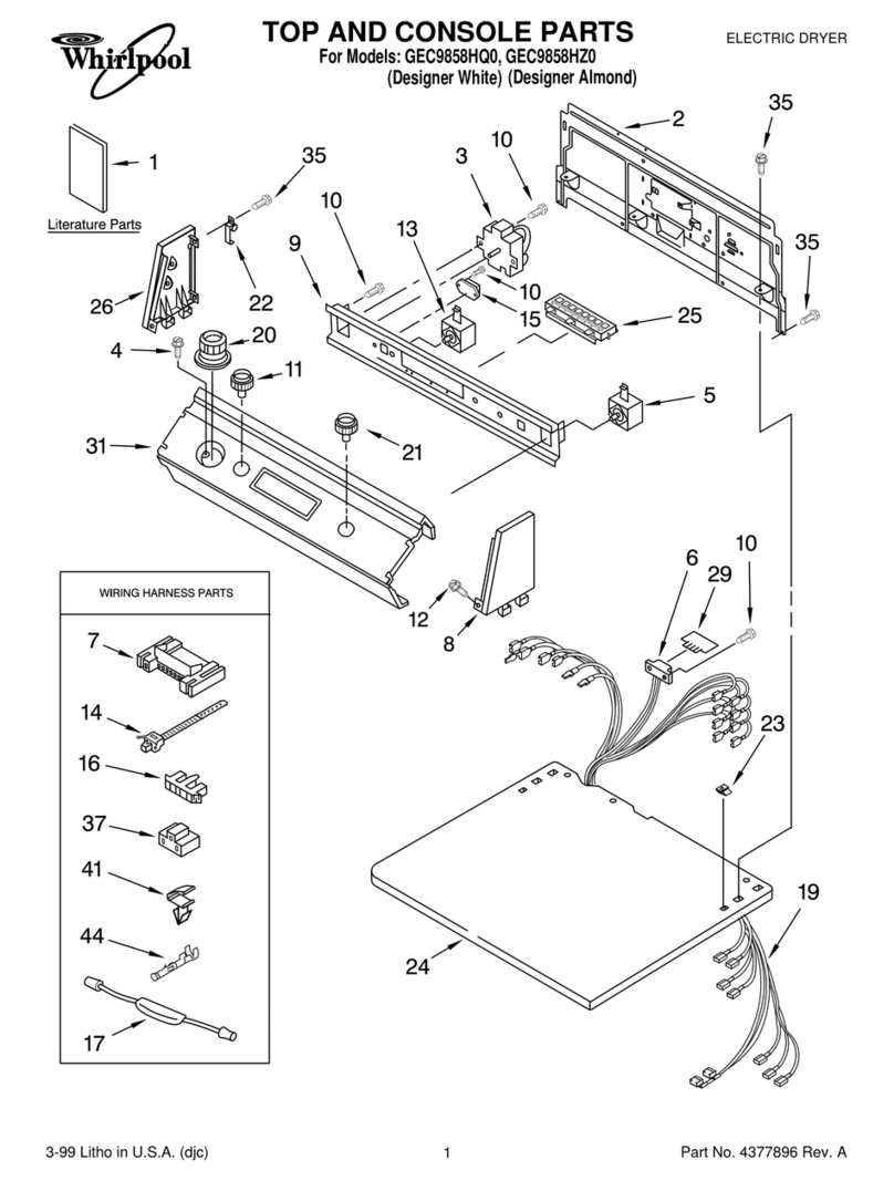 Whirlpool GEC9858HQ0 parts list