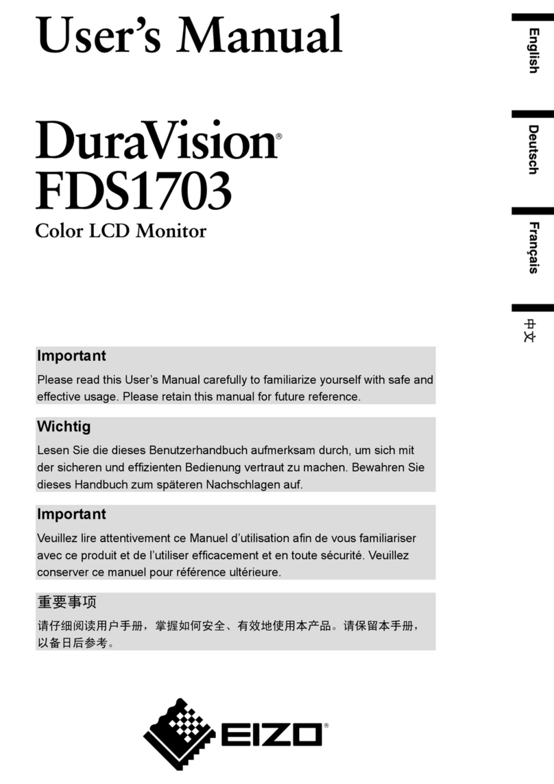 Eizo DuraVision FDS1703 user manual