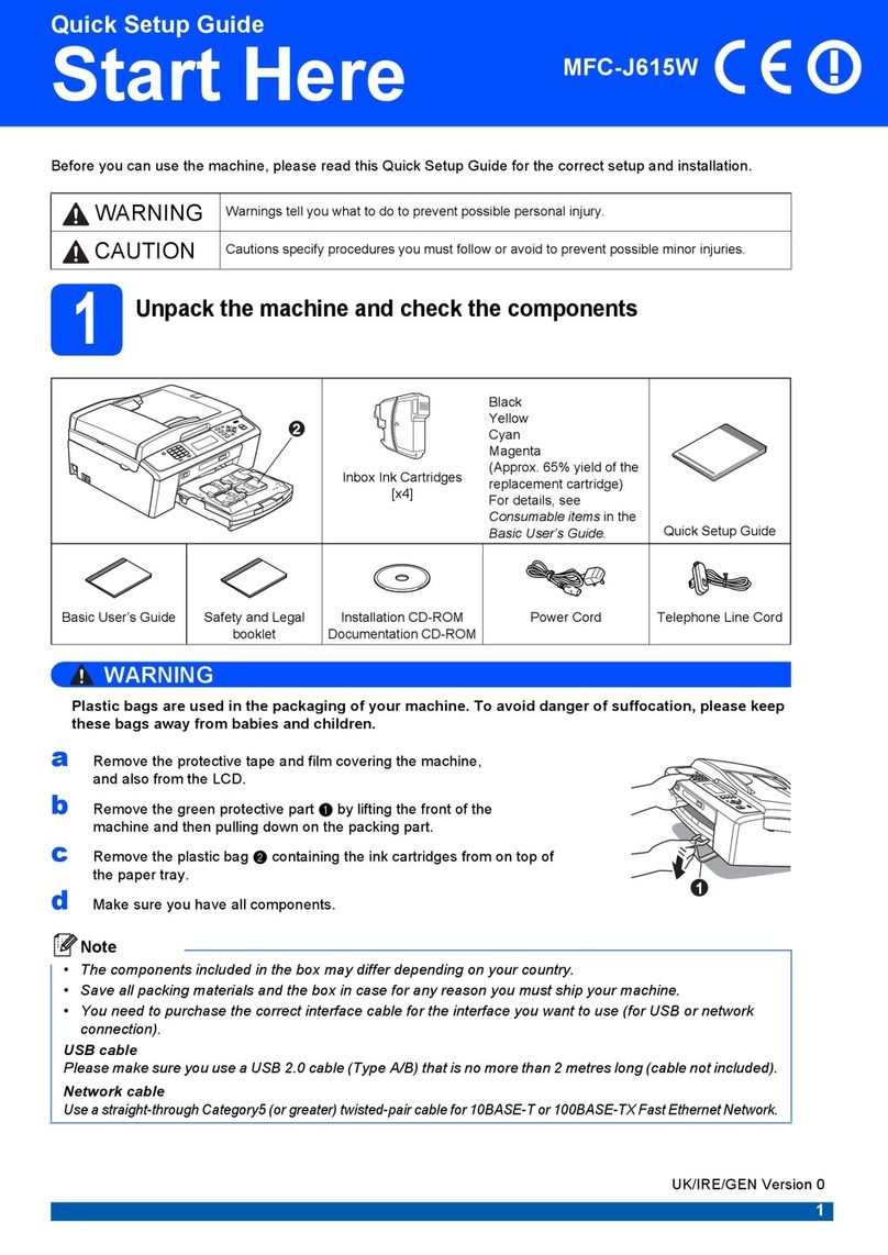 Brother MFC-J615 User manual Brother MFC-J615 User manual