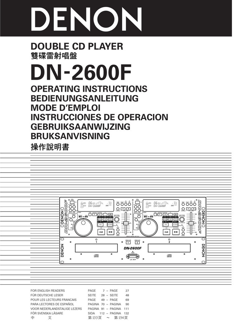 Denon DN-2600F User manual