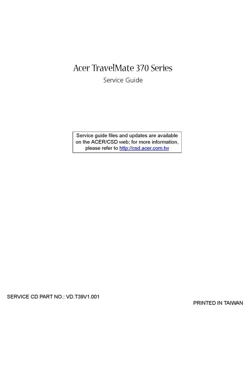 Acer TravelMate 370 series Service guide