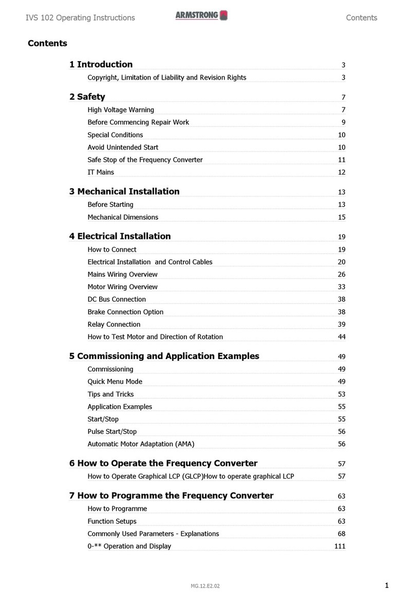 Armstrong AVR 235 User manual