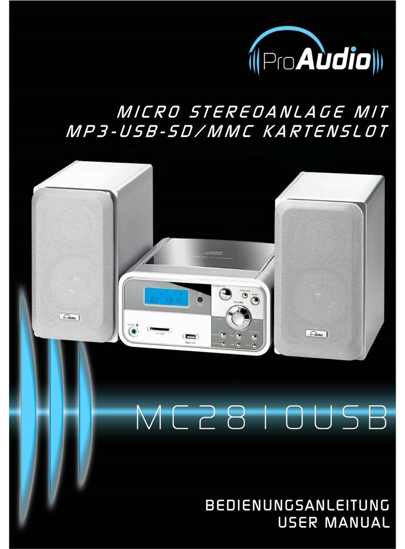 ProAudio MC2810USB user manual