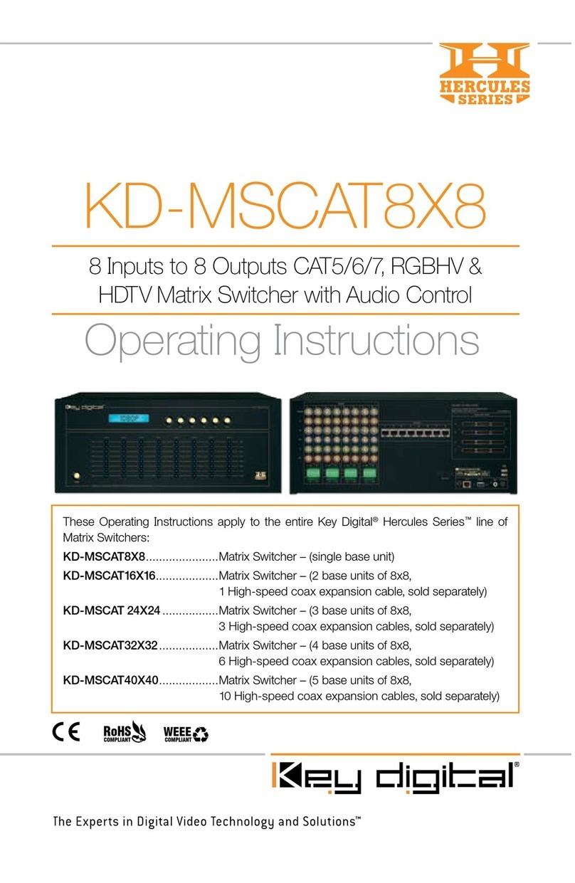 Hercules KD-MSCAT8X8 operating instructions
