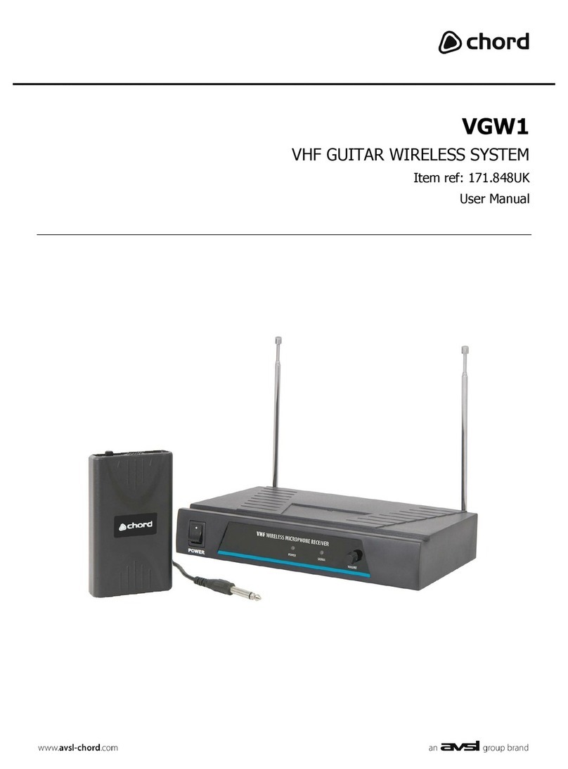 Chord VGW1 User manual