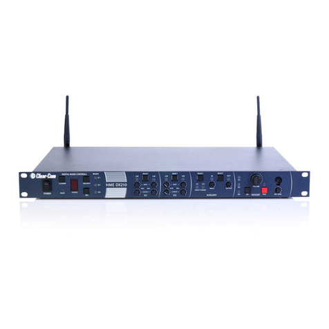 Clear-Com HME DX210 operating instructions