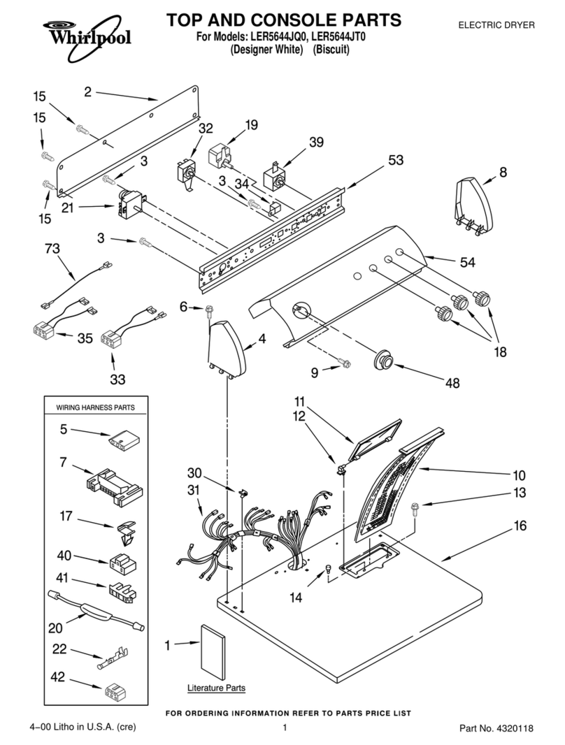 Whirlpool LER5644JQ0 parts list