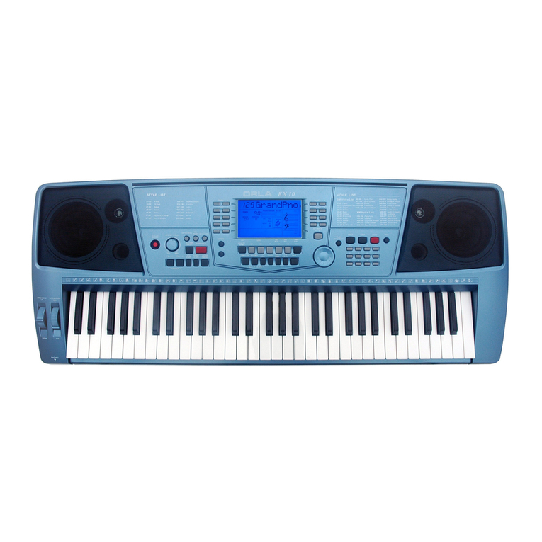 Orla KX10  Piano Accordion User manual