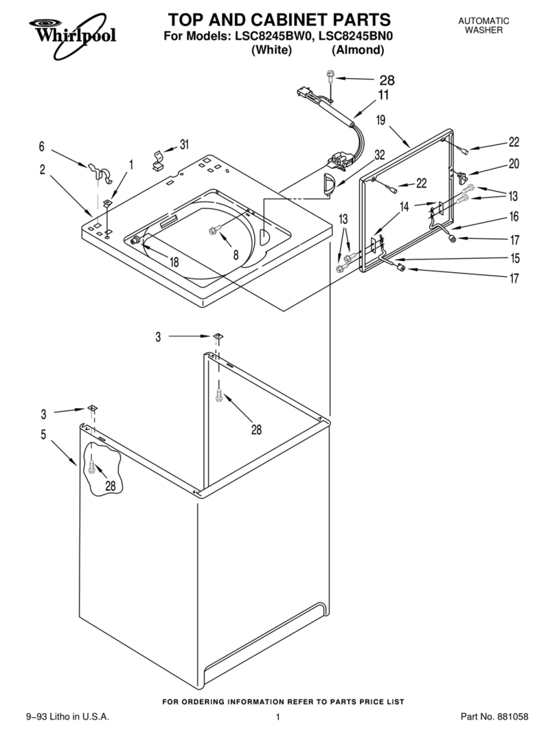 Whirlpool LSC8245BW0 parts list