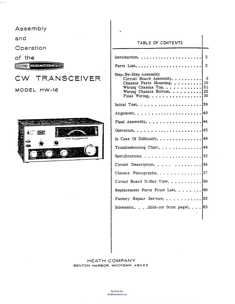 Heath HW-16 Assembly and operation manual