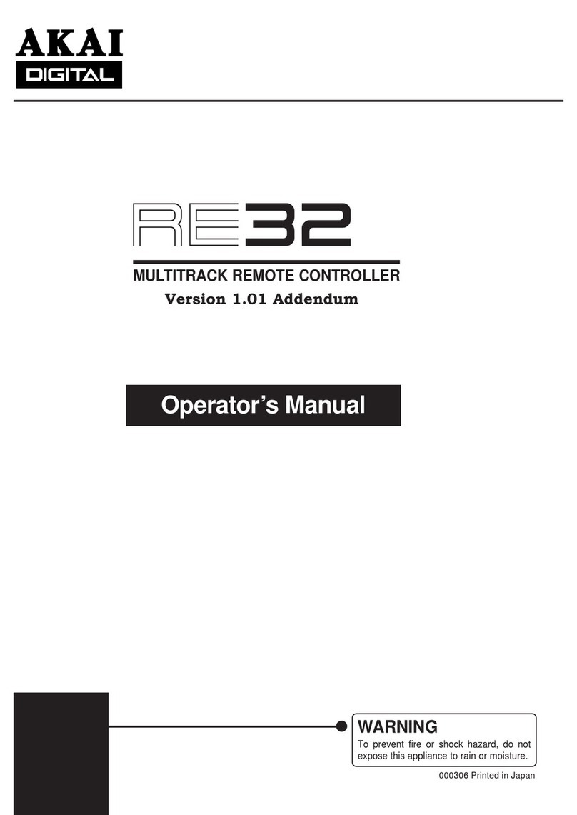 Akai RE32 Operator's manual
